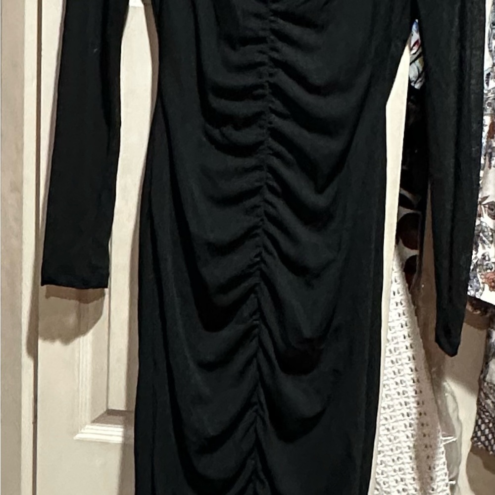 Abercrombie & Fitch Elegant Black Long Sleeve Dress